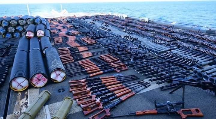 البنتاغون: شحنة الأسلحة المصادرة في بحر العرب جاءت من إيران