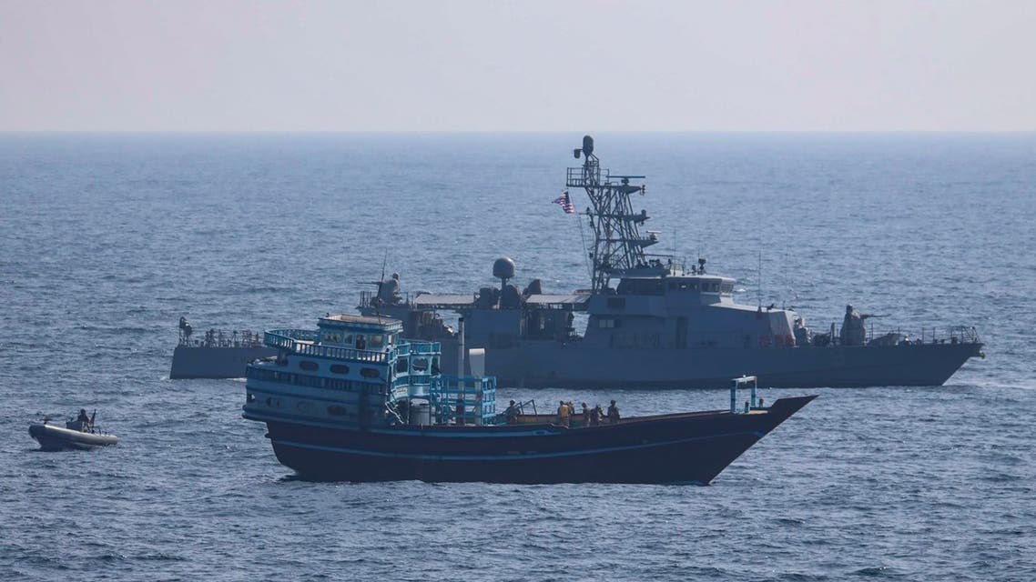 البحرية الأميركية تضبط شحنة ايرانية كانت في طريقها إلى الحوثيين في اليمن